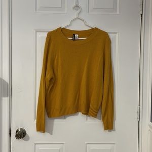 Divided Mustard Yellow Sweater